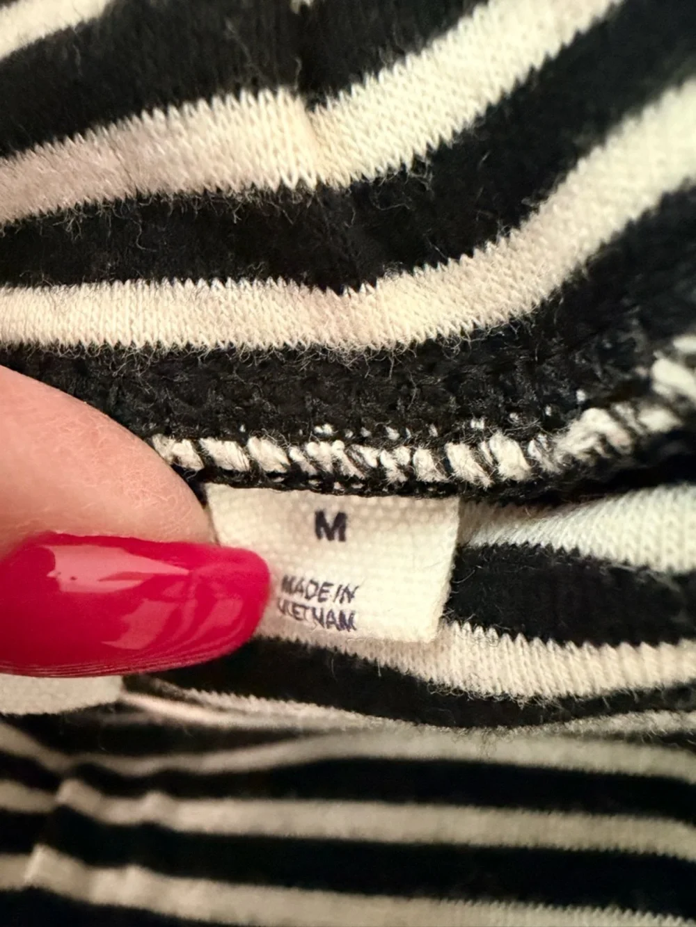 GAP Black and White Striped Pencil Skirt